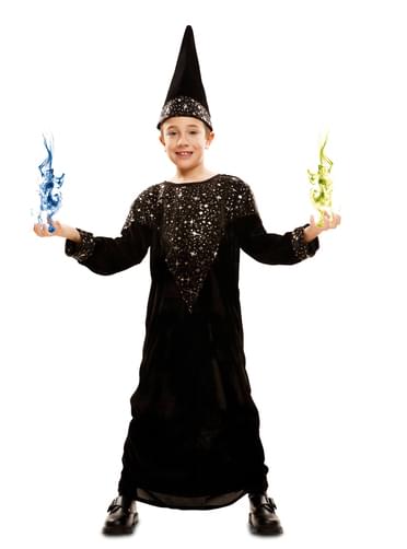 Fato de mago brilhante para menino