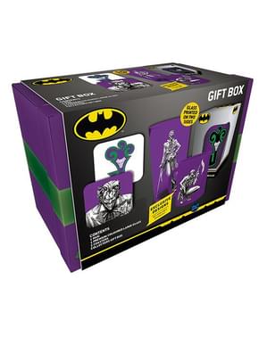 Coffret cadeau Joker: mug, verre, dessous de verres