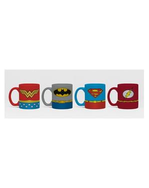 4 Justice League Espresso hrnčeky - DC Comics