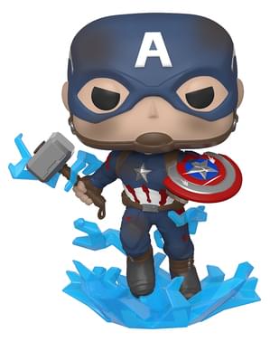 Funko POP! Captain America with broken Shield and Mjolnir - Avengers: Endgame