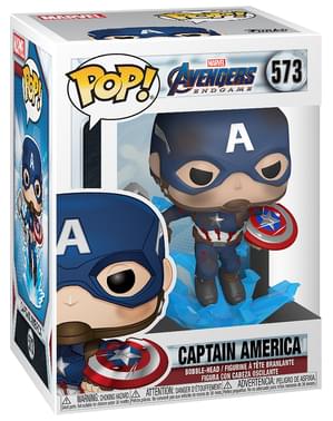 Funko POP! Capitán América con el escudo roto y el Mjolnir - Vengadores: Endgame