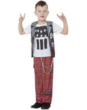 Punk kostým pre chlapcov
