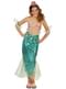 Costume da sirena turchese per bambina