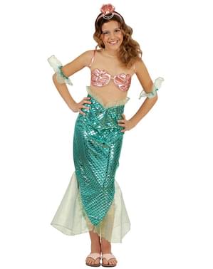 Tyrkysový kostým mořská panna pro dívky