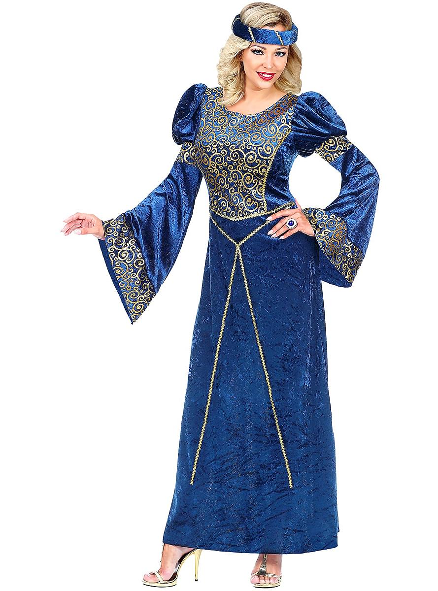 Blue Renaissance Costume for Women