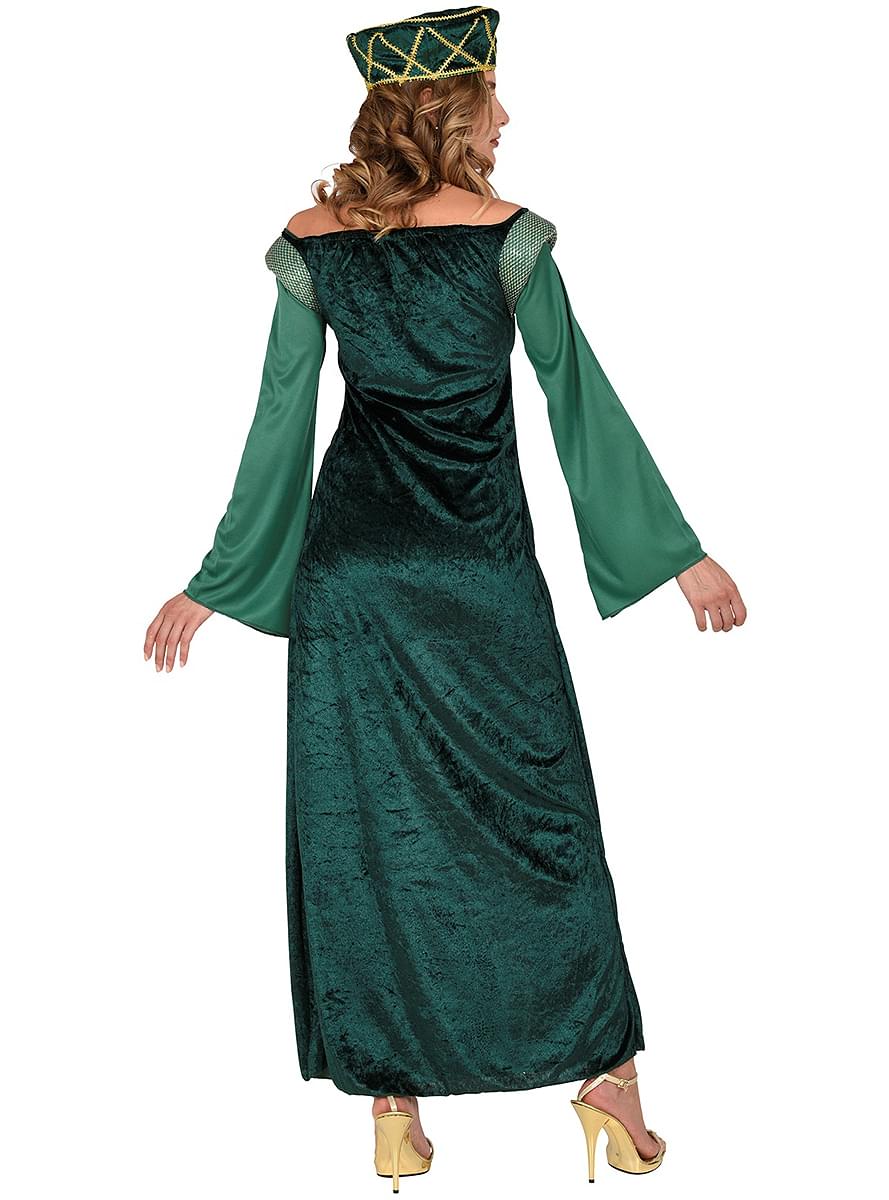Vestir princesa medieval verde