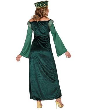 Costume da principessa medievale verde