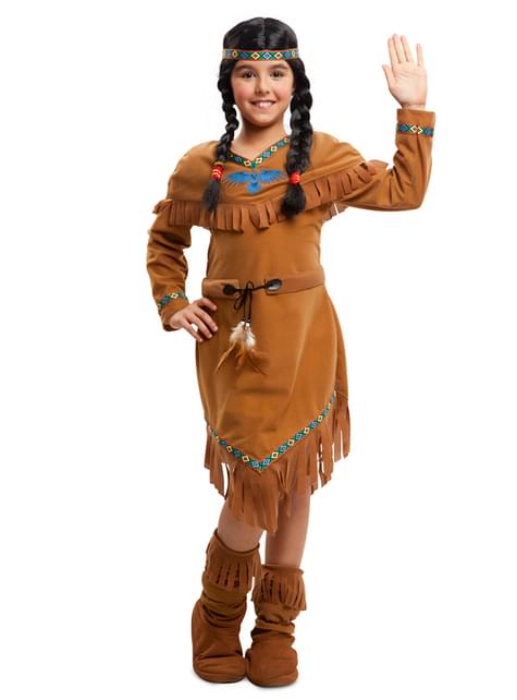 mat Meenemen Missend Apache indiaan Kostuum voor meisjes. Volgende dag geleverd | Funidelia