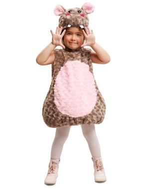 Costume da ippopotamo di peluche infantile