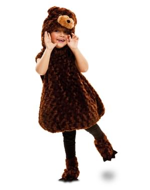 Детски костюм на плюшена кафява мечка