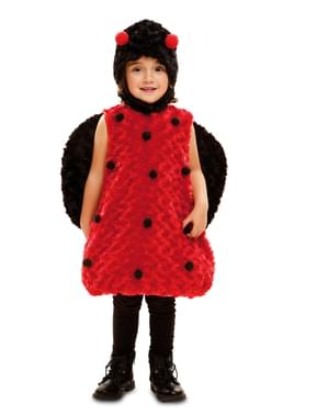 Costume da cocinella adorabile di peluche per bambina