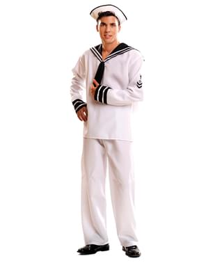 Disfraz de marinero blanco para hombre