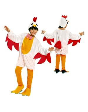 Çocuklar tavuk kostümü
