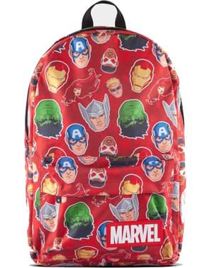 Červený batoh se vzorem Marvel