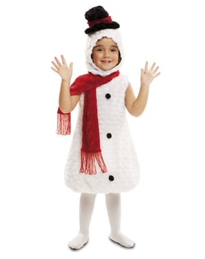 Kids snowman plush toy costume