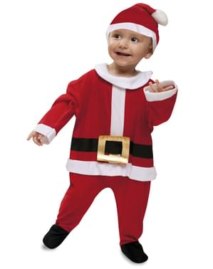 Weihnachtsmann Kostüm aus Samt für Babys