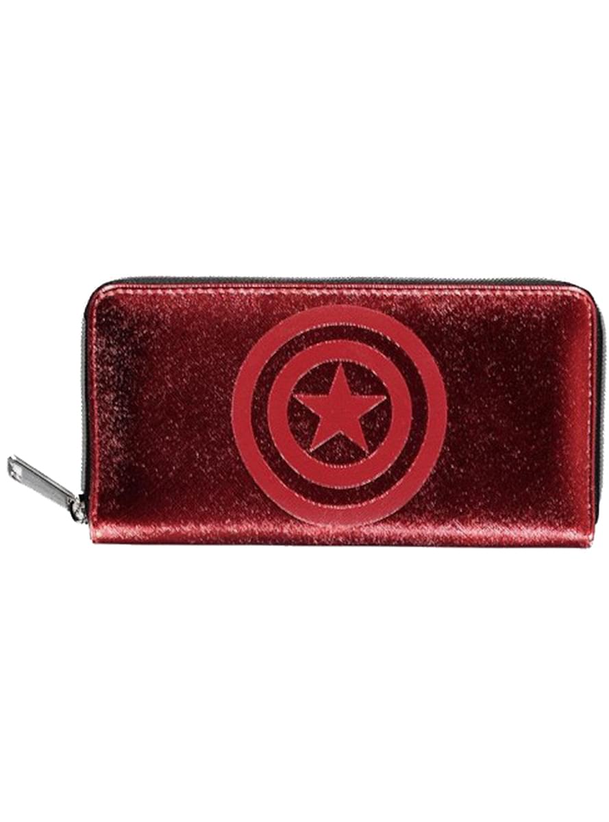 Portefeuille Marvel rouge femme