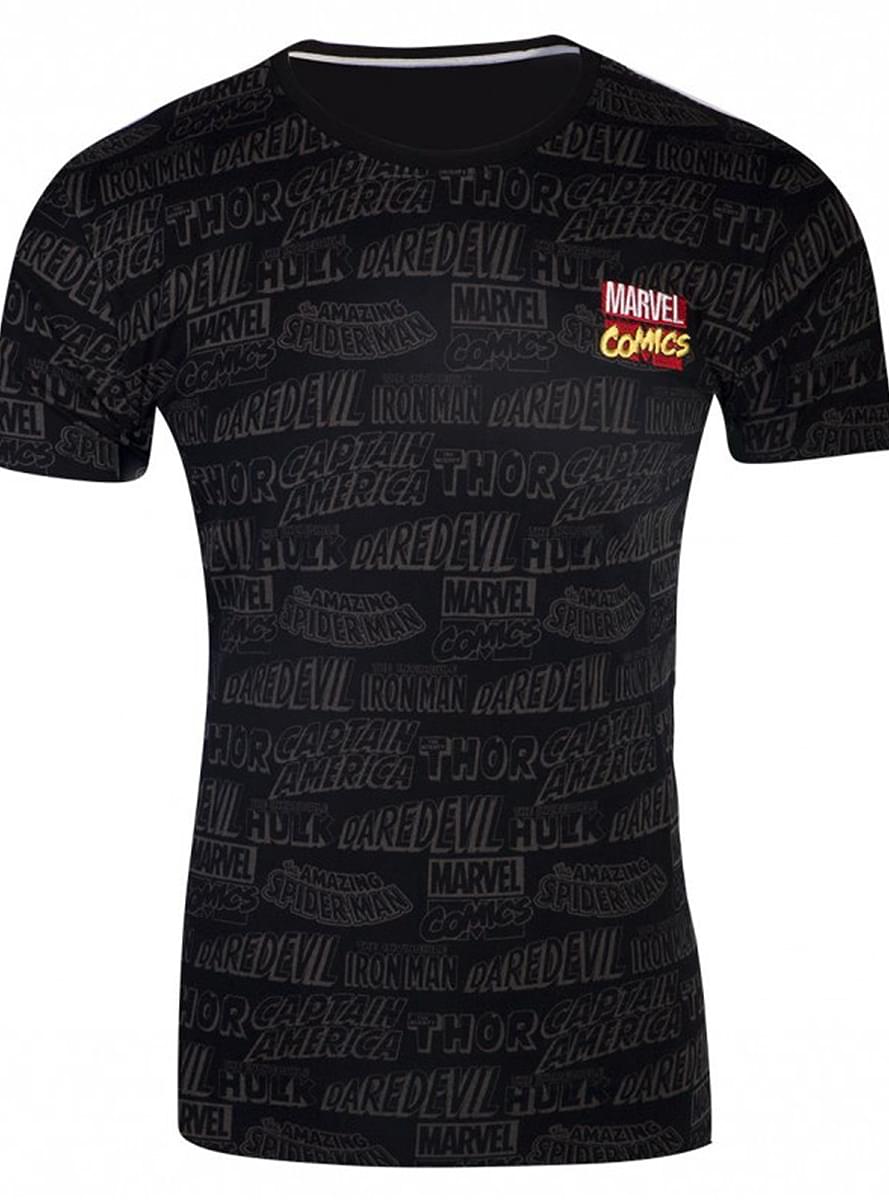 Marveli koomiksite t-särk must