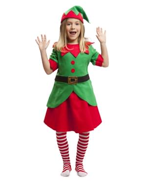 Kızlar için Elf yardımcı kostümü