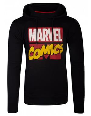 Marveli koomiks must kapuutsiga sviiter