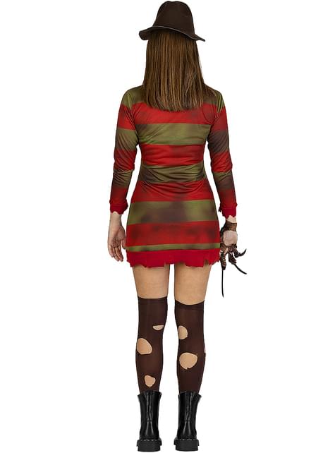 Fato de Pesadelo em Elm Street de Freddy Krueger para mulher