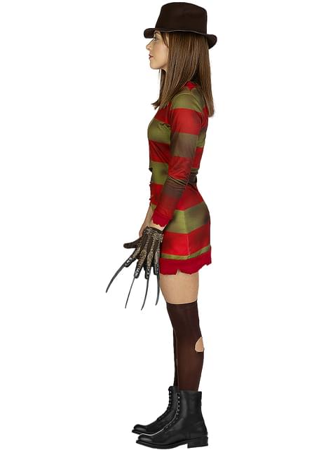 Fato de Pesadelo em Elm Street de Freddy Krueger para mulher