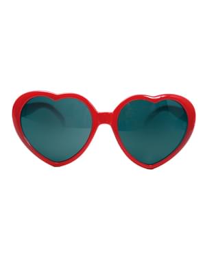 Дорослі червоні серця сонцезахисні окуляри
