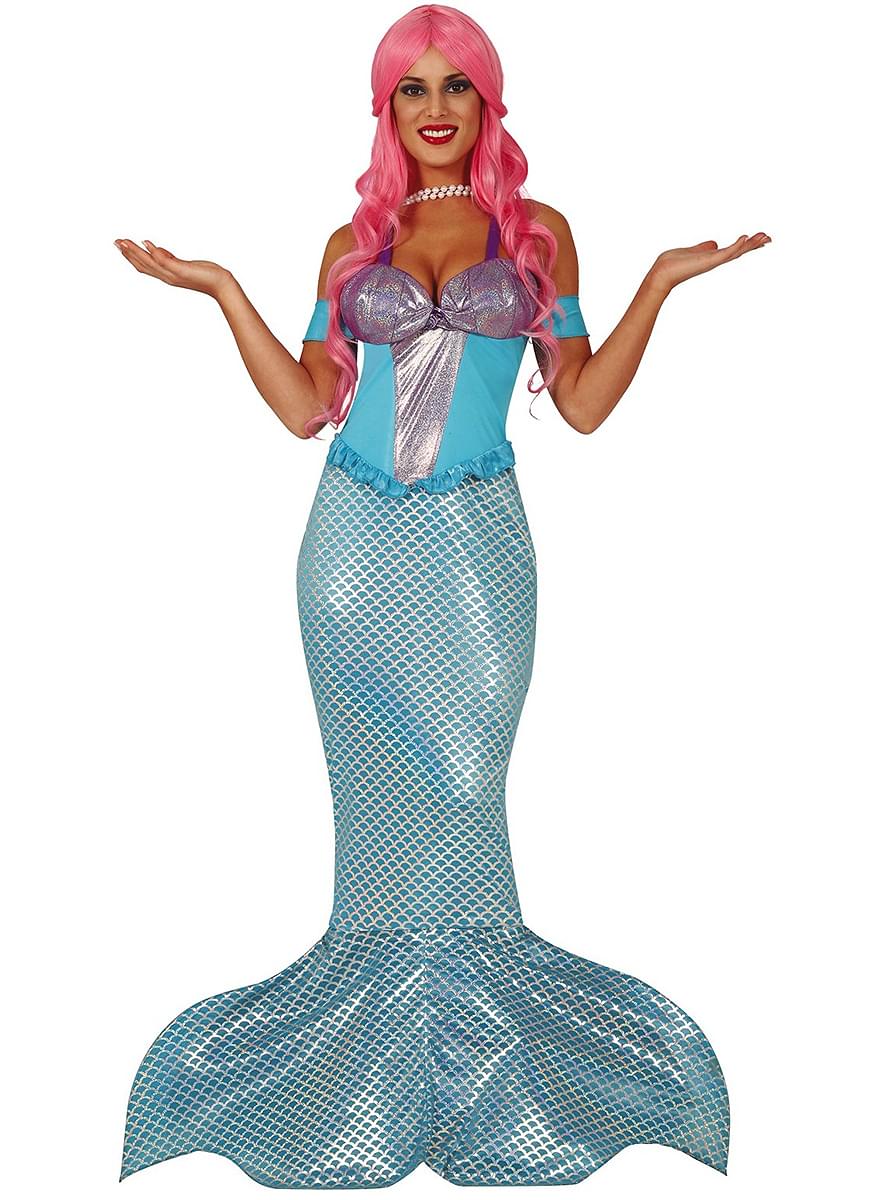 Blue Mermaid Costume for Women