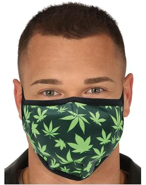 Marijuana löv ansiktsmask för vuxna