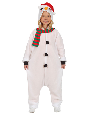 Overalový kostým sněhulák pro děti