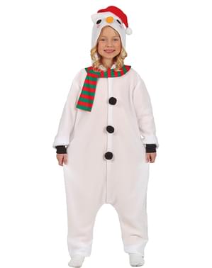 Sneeuwpop Onesie kostuum voor kinderen