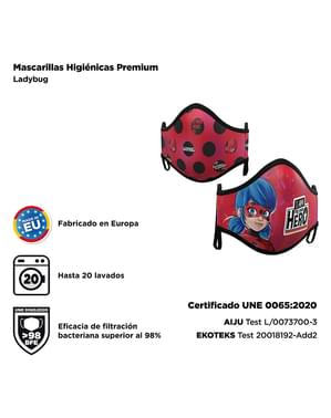 Máscara de Ladybug para adulto (2 unidades)