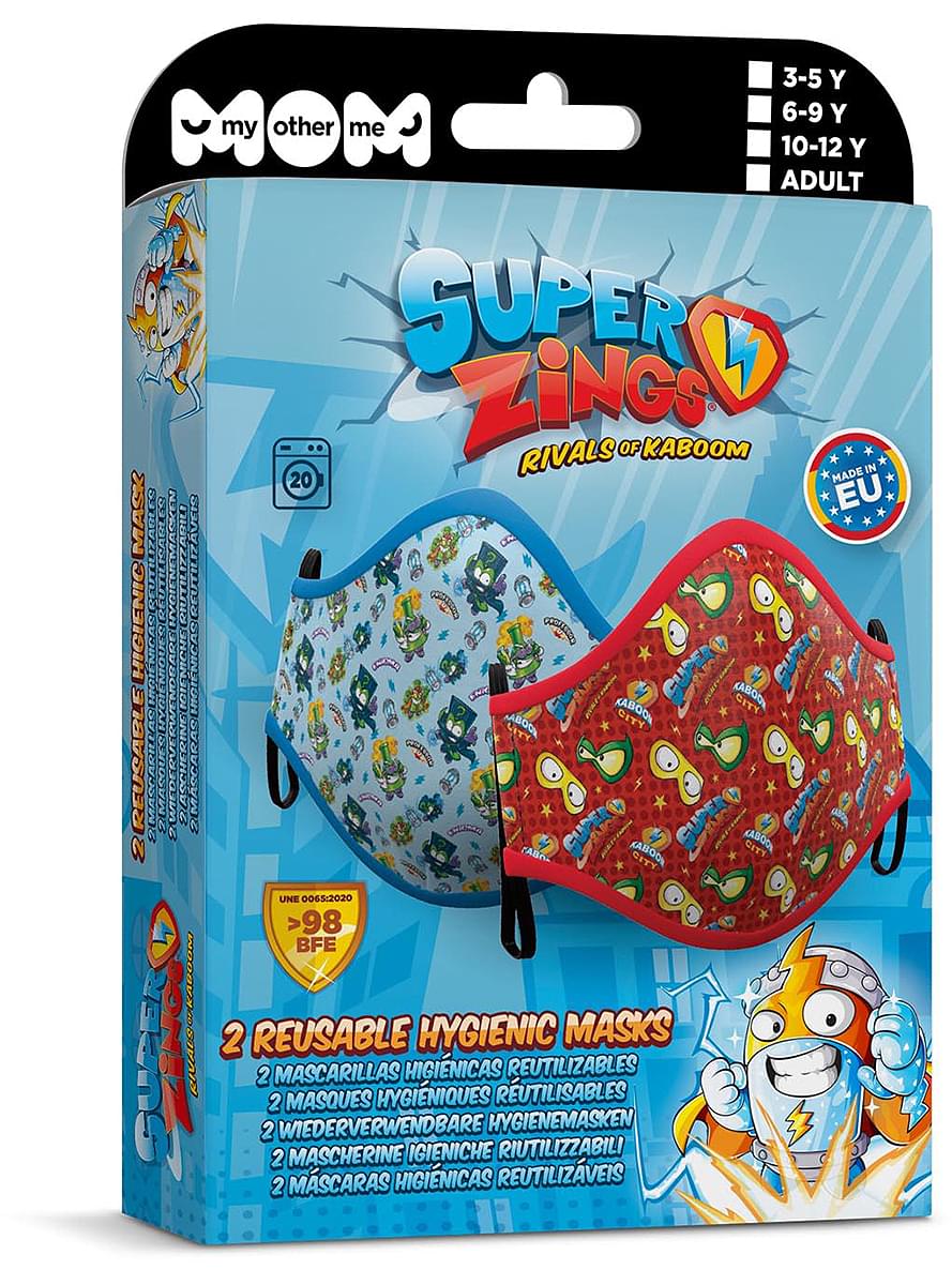 Super Zings sinine ja punane mask (2 tk)