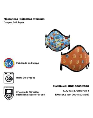 Máscara de Dragon Ball para adulto (2 unidades)