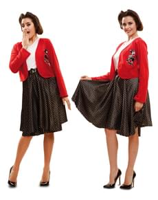 de Disfraces Trajes and rock Funidelia Años de roll Mujer 50 rr1wx