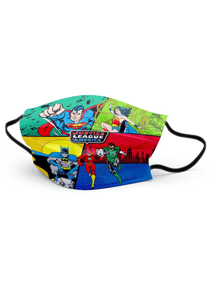 Justice League ansiktsmask för vuxna