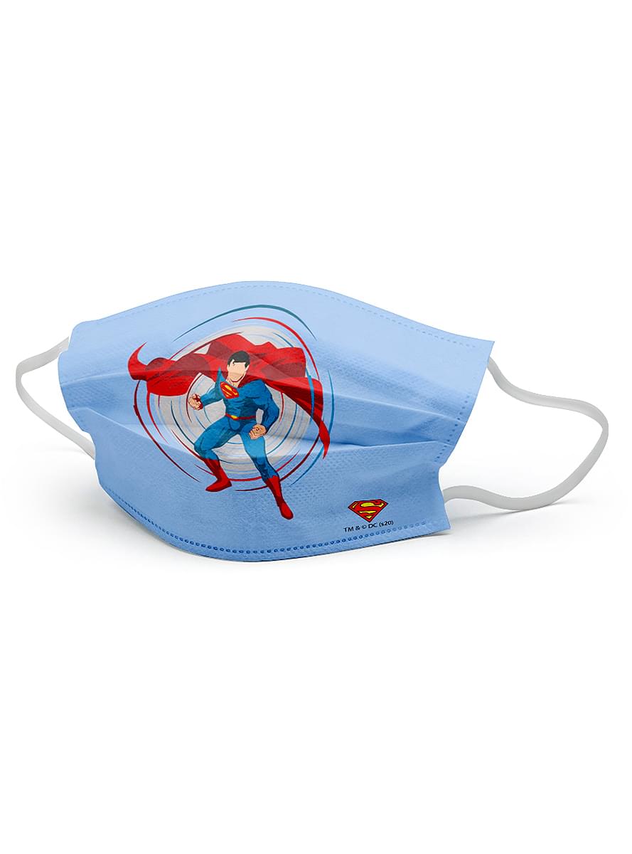 Superman Mund-Nasen-Maske für Erwachsene