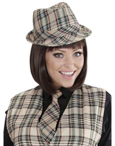 Chapéu aos quadrados para adulto