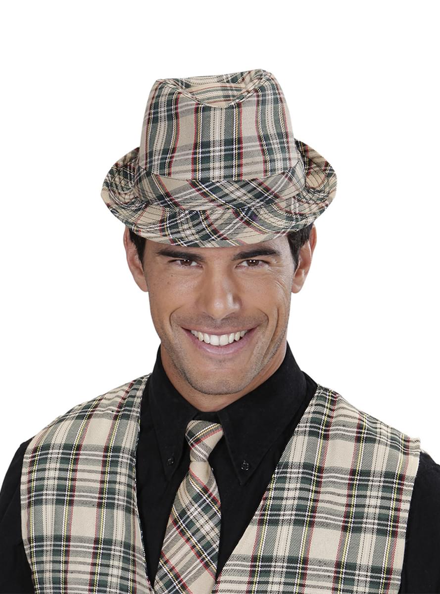 Chapeau à carreaux adulte