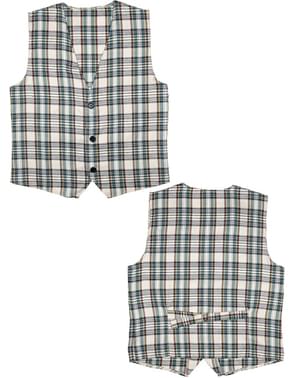 Chaleco a cuadros para adulto