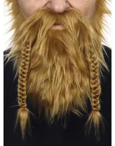 Adult's Red Viking Beard and Moustache