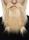 Barba e bigode loiras viking para adulto