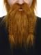 Barba y bigote castaña vikinga para adulto