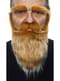 Barbe, bigote et sourcils roux adulte
