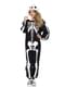 Costume da scheletro onesie per adulto