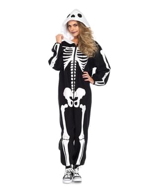 Kostium szkielet onesie dla dorosłych