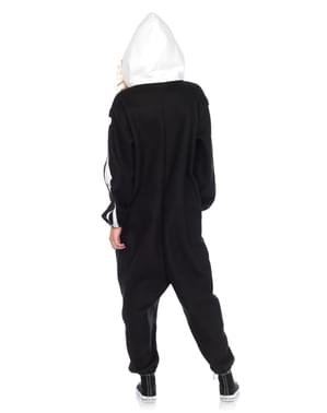 Costume da scheletro onesie per adulto