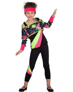 80'er aerobic Kostume til piger