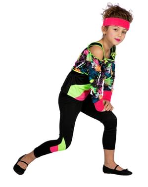80-tallet Aerobics Kostyme til Jenter