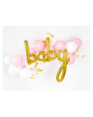 Balón Baby v ružovo zlatej farbe (73 cm)
